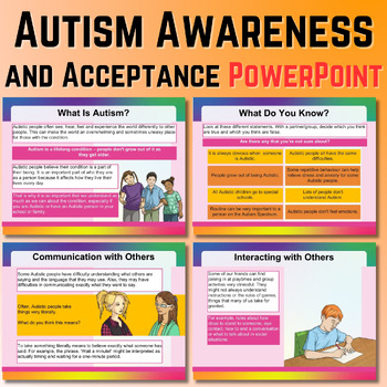 Preview of Autism Awareness and Acceptance PowerPoint - Autism Acceptance Month PowerPoint