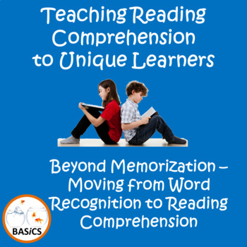 Preview of Autism Reading Comprehension - Moving Beyond Memorization