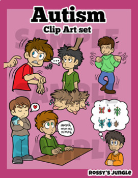 Preview of Autism Behaviors Clip Art Set