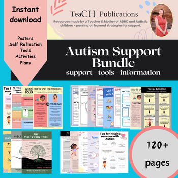 Preview of Autism Bundle - Therapy Support Activities - Autism Awareness - Autism Help