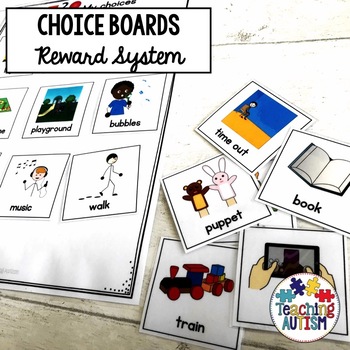 Preview of Autism Choice Boards with Symbols