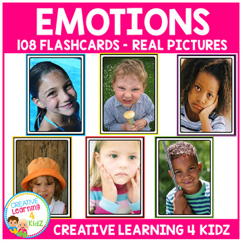 Preview of Emotions Real Picture Cards Feelings