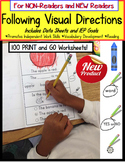 Follow Visual Directions Worksheets Beginning Readers Inte