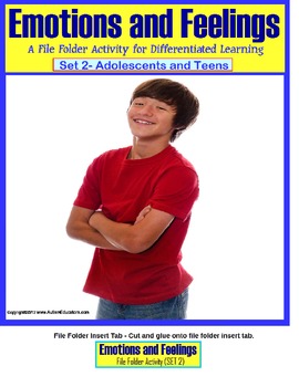 Preview of Autism File Folder Activities {Emotions and Feelings Social Skills for Teens}