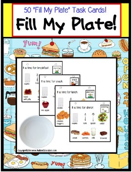 Preview of Autism Life Skills Filling Food Order Activity for Special Education