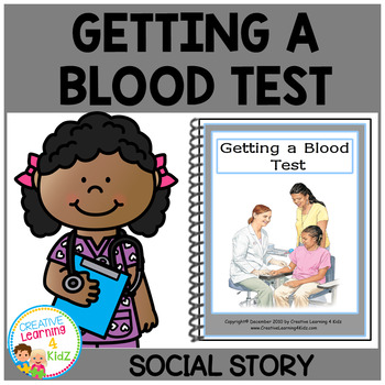 Preview of Social Story Getting a Blood Test Book Autism