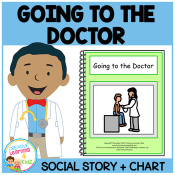 Social Story Going to the Doctor Book & Medical Board/ Chart Autism