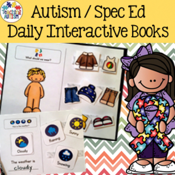 Preview of Autism Resources: Daily Greeting Work Books