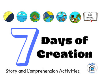 Preview of Autism Homeschool 7 Days of Creation Bible Story- Special education