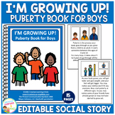 Puberty Book for Boys (Editable) Social Story Special Education