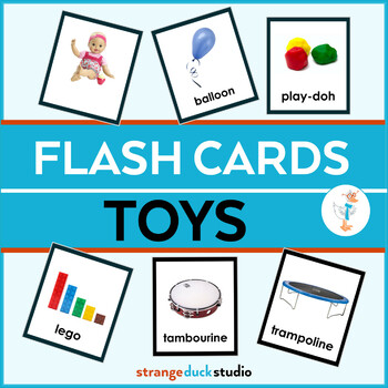 Preview of Toys Flash Cards-Vocabulary Photo Cards-Speech Therapy/Special Ed/Autism/ESL