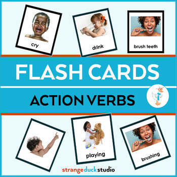Autism Intervention - Verb Flash Cards - high resolution by Strange ...