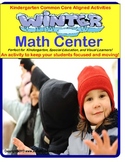 Autism Kindergarten Differentiated Math Center WINTER THEME