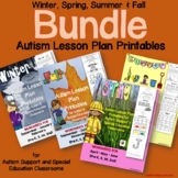 Autism Language Lesson Plan Printables  (Spring, Summer, W