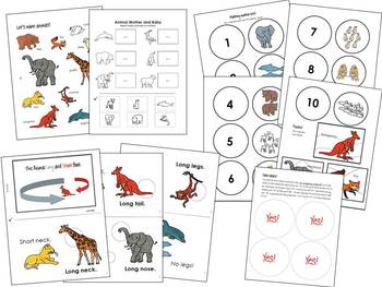 matching animal worksheet Literacy and Building Vocabulary Ed., Special Autism,