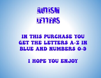 Preview of Autism Letters