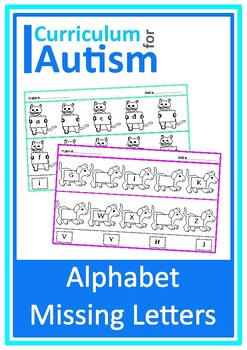 Autism Alphabet Order Sequence Letters Cut Paste Worksheets
