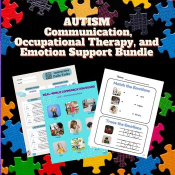 Preview of Autism Level 3 - Communication, Occupational Therapy, and Emotion Supports