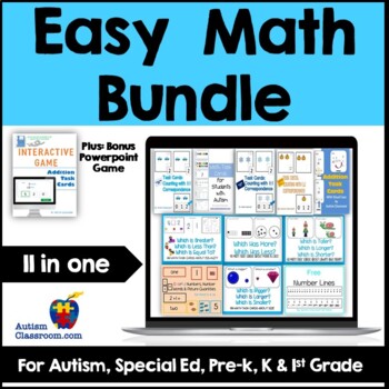 Preview of Autism Math Bundle | Autism & Special Education Math Materials