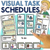 visual classroom task schedules and independent work pictu