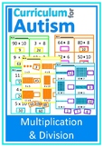 Autism Multiplication Division Arrays Cut Paste Worksheets