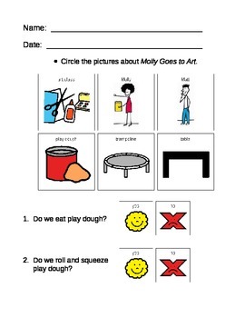 Preview of Autism & PDD:  Social Skills at School; Matt & Molly Worksheets