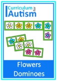 Autism Picture Match Spring Flowers Dominoes Game Vocabula