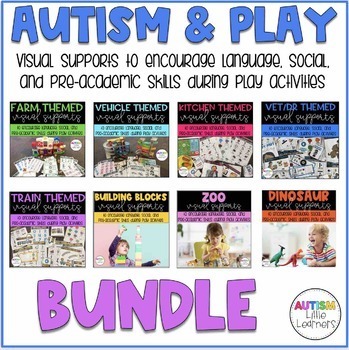 Preview of Autism & Play: Themed Visual Supports For Special Education