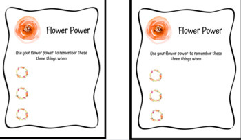 Preview of Autism Power Card Template With Flower Design 