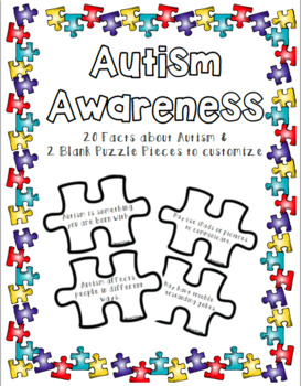 Preview of Autism Puzzle Facts