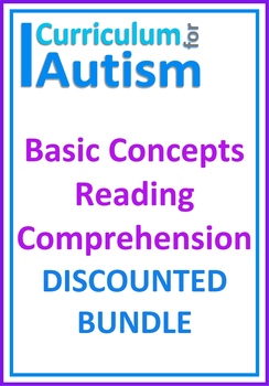 Preview of Reading Comprehension Basic Concepts Autism Special Education