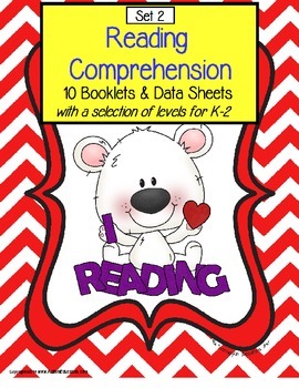 Preview of Autism Reading Comprehension Booklets and Data Sheets SET 2 