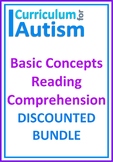 Autism Beginner Reading Comprehension Speech Language ABA Bundle
