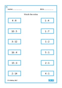 autism simplifying ratio worksheets special education by curriculum for autism