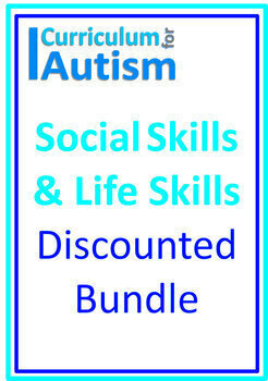 Preview of Social Skills + Life Skills Behavior Cards Worksheets Autism Special Education