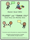 Autism Social Skills: Please and Thank You Social Story an