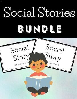 Preview of Autism Social Stories GROWING Bundle