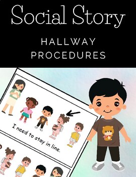 Preview of Autism Social Story-Hallway Procedures