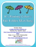 Autism / Special Education Color Matching Folder Game : It