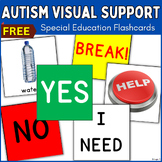 Autism Visual Support Special Education Flashcards Cue Cards FREE