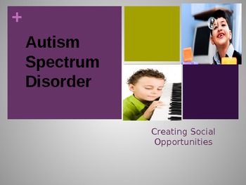 Autism Spectrum Disorder Powerpoint Presentation by Lesson Plans