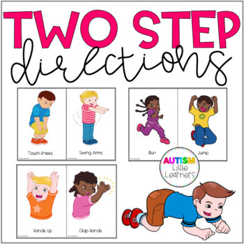 Preview of Autism Speech Therapy Two Step Directions