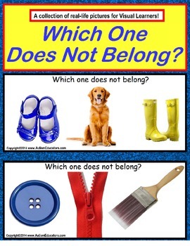 Preview of Autism Speech and Language - Which One Picture Does Not Belong 