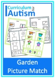 Autism Spring Garden Picture Match Worksheets Mats Vocabul