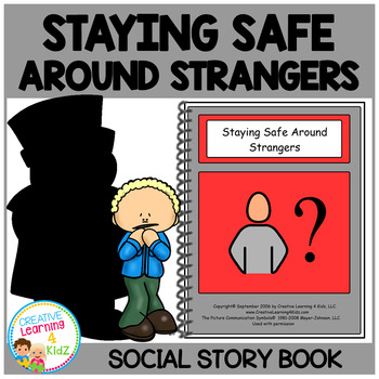 Preview of Social Story Staying Safe Around Strangers Book Autism