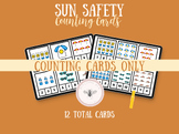 Autism Sun Safety Counting Cards Summer ABA Social Skills 