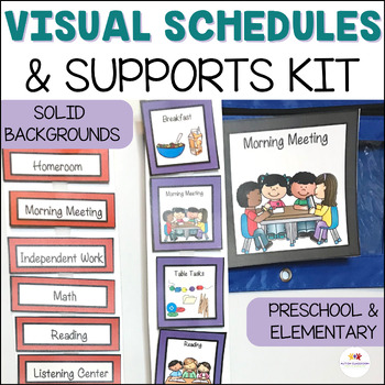 Preview of Autism Visual Schedules: Classroom Daily Visual Schedule, Behavior Visuals, etc.