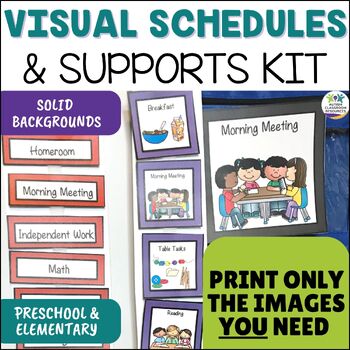 Preview of Autism Visual Schedules: Classroom Daily Visual Schedule, Behavior Visuals, etc.