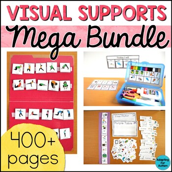 Preview of Autism Visual Supports and Schedules for Special Education Classrooms BUNDLE