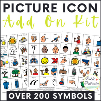 Preview of Autism Visuals Add On Kit - Printable PCS Boardmaker Picture Icons